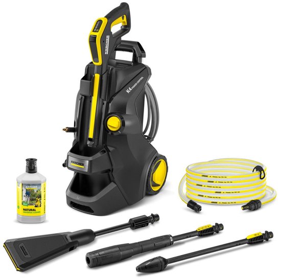 Karcher K 4 Power Control Serie - Hogedrukreiniger - Zwart - Eco Booster Draaiknop - Flexibele Slang