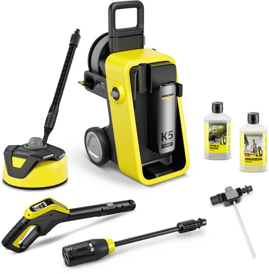 Kärcher K 5 Comfort Premium Connect Home Hogedrukreiniger - 145 bar - 500 l/u - 40 m2/u - Slanghaspel - Geschikt voor oa. auto - terras - fietsen - motoren - tuinset en gebieden rondom huis van Merkloos	