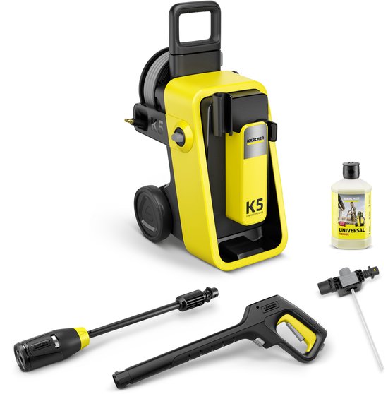 Kärcher K 5 Comfort Premium hogedrukreiniger - 145 bar - 500 l/u - 40 m²/u - Slanghaspel - 4-in-1 Spuitlans - Geschikt voor oa. auto - terras - fietsen - motoren - tuinset en gebieden rondom huis