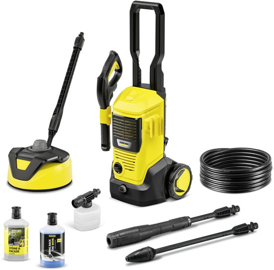 Kärcher K 5 FJ BB Home Hogedrukreiniger - 145 bar - 500 l/u - 40 m²/u - Complete Set - Geschikt voor oa. auto - fietsen - terras - motoren - schutting en tuinset van Merkloos	