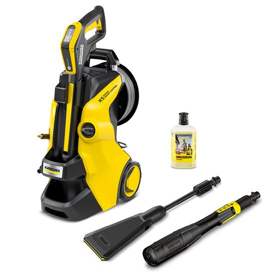 Kärcher K 5 Power Control Flex Home eco!Booster Hogedrukreiniger - PremiumFlex hogedrukslang - Incl. eco!Booster - T 5 Terrasreiniger - 145 bar - 500 l/u - 40 m²/u - App ondersteuning van Kärcher