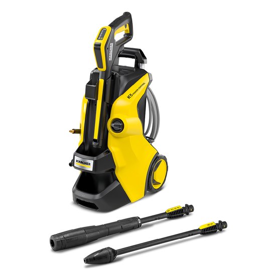 Kärcher K 5 Premium Smart Control Flex Hogedrukreiniger - PremiumFlex hogedrukslang - 145 bar - 500 l/u - 40 m²/u - Slanghaspel - Boost modus - App bediening van Kärcher
