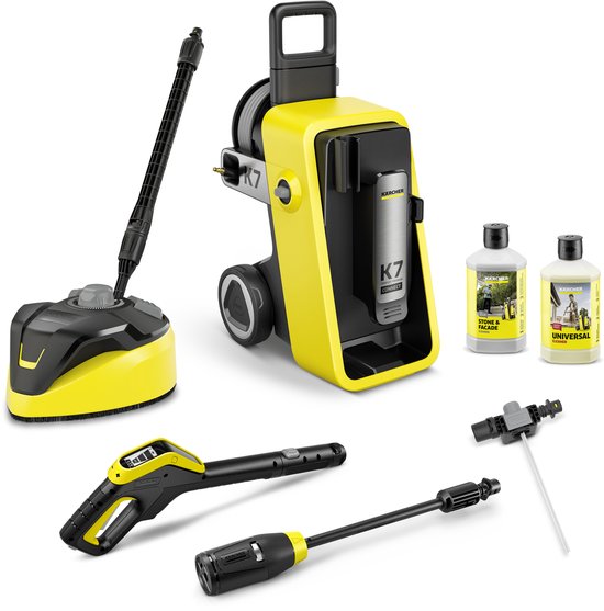 Kärcher K 7 Comfort Premium Connect Home hogedrukreiniger - Slanghaspel - 4-in-1 Spuitlans - App connectie - Geschikt voor oa. auto - terras - campers - caravans - fietsen - motoren - tuinset en gebieden rondom huis van Merkloos	