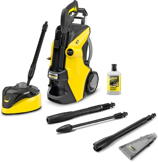 Kärcher K 7 Power Flex Home eco!Booster set Hogedrukreiniger - Incl. T 7 Plus Terrasreiniger & eco!Booster - PremiumFlex hogedrukslang - 180 bar - 600 l/u - 60 m²/u van Kärcher