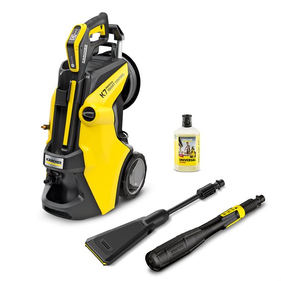Kärcher K 7 Premium Smart Control Flex eco!Booster Hogedrukreiniger - PremiumFlex hogedrukslang - Incl. eco!Booster - Slanghaspel - 180 bar - 600 l/u - 60 m²/u - Boost modus - App bediening van Kärcher