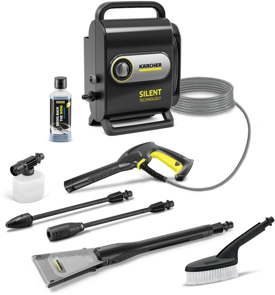 Kärcher - K Silent Anniversary Edition hogedrukreiniger - 420 l/u - 130 Bar - incl. eco!Booster, wasborstel, foam jet en reinigingsmiddel - 5 jaar garantie van Kärcher