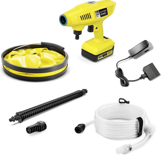 Kärcher KHB 4-18 Plus Handheld Set Hogedrukreiniger - 18 Volt - Exclusief Accu en lader - 21 Bar van Kärcher