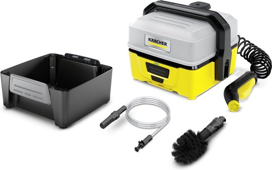 Kärcher OC 3 Adventure mobiele reiniger - Extra accessoires - Lithium-ion - 4 liter tank - Looptijd 15 min - Slanglengte 2.8 m - Lage druk van Kärcher