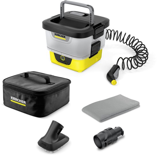 Kärcher OC 4 + Pet Kit - Mobiele Hogedrukreiniger - Op Accu - Looptijd 22 min. - 8 Liter Watertank - Voor Auto's, Huisdieren, Fietsen van Kärcher