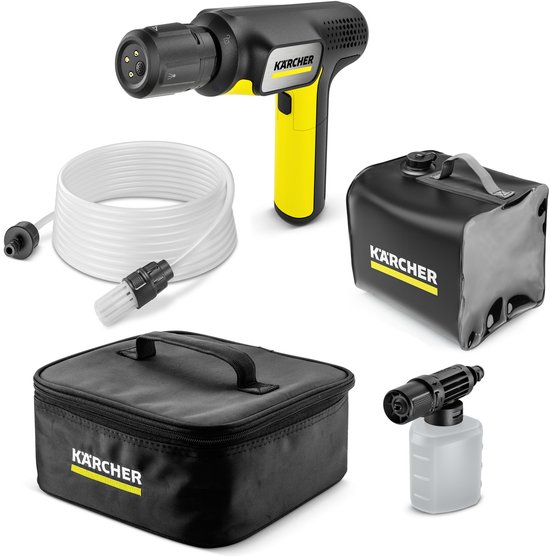 Kärcher OC Handheld Compact Adventure - Mobiele Drukreiniger - 15 Bar - 150 l/u - Voor o.a. Fiets, Mountainbike, Hond en Camping van Merkloos	