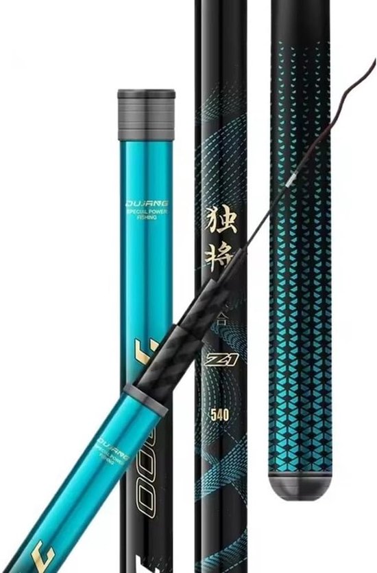 Karperhengel Telescopisch - Werphengel Carbon - Vissen Rivier Meer - Licht en Stevig - 27m tot 10m van Merkloos	