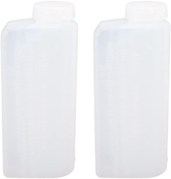 KARZO - 2 Stroke Olie Brandstof Benzine Mengfles, 2 STKS 600 ml Professionele Olie Mengfles Container Motor Olie Grasmaaier Brandstof Mix Fles van KARZO