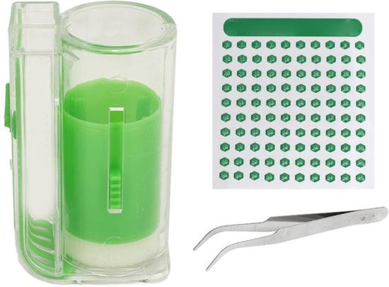 KARZO - Nummer 1 tot 99 bijenkoningin markeringsgereedschapset, vangen, markeren, bijen gemakkelijk beheren, bijenkoningin markeringsstickerset voor bijenhouden, observeren en beheren van Merkloos	