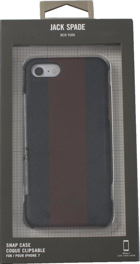 Kate Spade Jack Spade Stripe Hoesje Navy voor Apple iPhone 7/8/SE 2020 van Kate Spade
