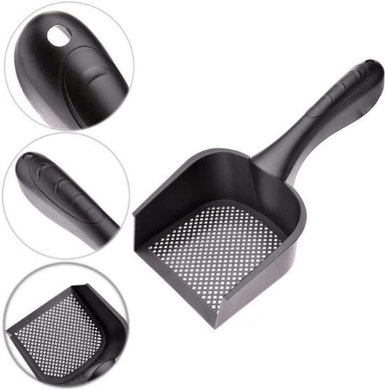 Kattenbakvulling Scoop Huisdier Schop Kat Scooper Reptiel Zand Fijne Kleine Zeef Terrarium Beddengoed Cleaner netto Schop - 1 stuk van Merkloos	