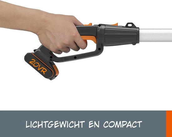 Kavora Telescopische Heggenschaar - Onderhoudsspray -Snoerloze Heggenschaar - Zwart/Oranje - 32cm x 237cm x 13cm