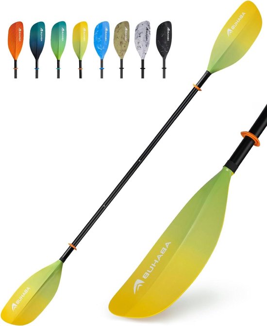 Kayak Paddle - Dubbele Peddel - Watersport - Verstelbaar 210-230cm - 3 Delen - Meerdere Kleuren