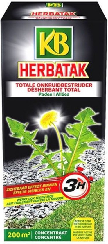 KB Herbatak totale onkruidbestrijding voor paden - 450 ml