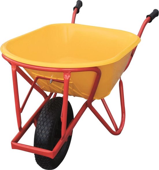 Kelfort Stratenmakers kruiwagen kunststof bak ks geel van Kelfort