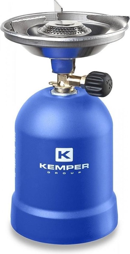 Kemper Gaskooktoestel met windbescherming 1200 Watt Blauw van Kemper