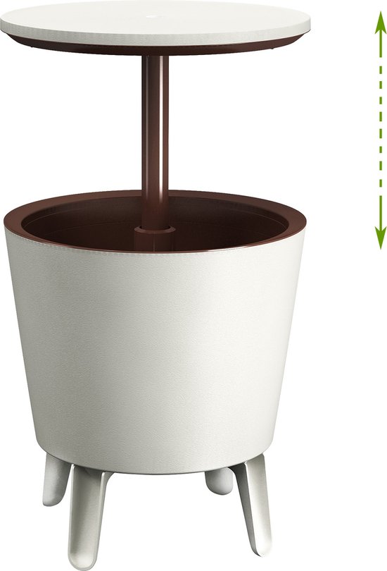 Keter Drankenkoeler - Wit/bruin - Ø50 cm - 30L van Keter