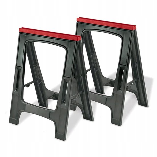 Keter Zaagbok, 2 stuks, maximaal draagvermogen 340 kg, zwart, 220253 van Merkloos	