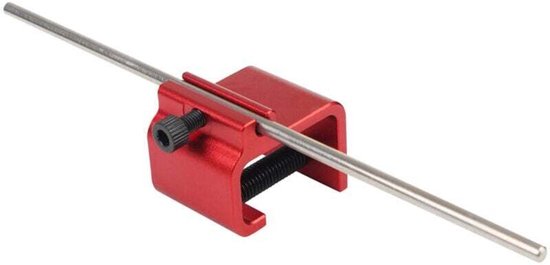 Kettingkalibrator geschikt voor sportmotoren - Lichtgewicht aluminiumlegering - Hoge precisie - Fluorescerend rood - geschikt geschikt voor geschikt voor crossmotoren, mountainbikes en racemotoren