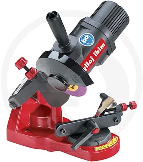 Kettingslijper - Slijpmachine Ketting - Zaagketting Onderhoud - Inclusief Slijpschijf - 105 mm Schijf - Grijs