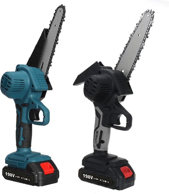 Kettingzaag - Mini Kettingzaag - Elektrische Zaag - Elektrische Kettingzaag - Met Accessoires - Met Koffer - 2x Accu - 4x Kettingen - 1500W van VONROC