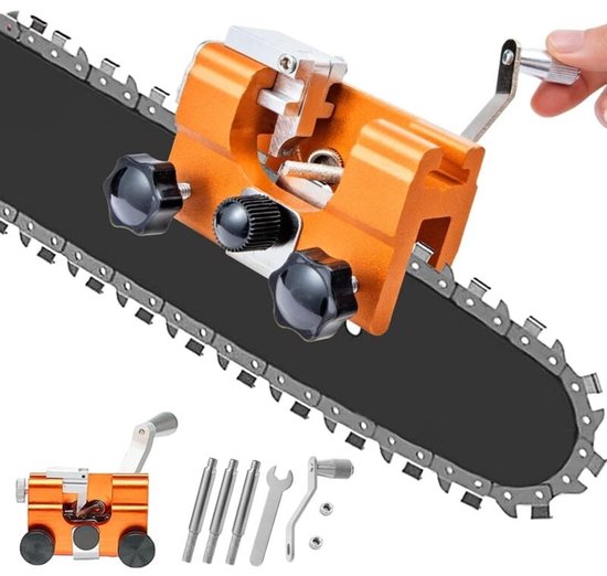 Kettingzaag slijper - kettingzaag slijpmal - eenvoudig te gebruiken - kettingzaag slijpset - voor alle soorten kettingzagen, houthakkers en tuiniers van Merkloos	