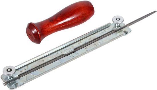 Kettingzaag Slijpset - Vijlen Set - Zaagketting Onderhoud - Inclusief Diepteaanslag - 4.0 4.8 5.5 Mm