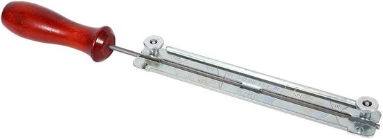 Kettingzaag Slijpset - Vijlhouders - Kettingonderhoud - Duurzaam Staal - 4mm Vijl - Houtkleur