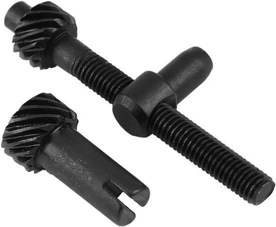 Kettingzaag Spanner - Ketting Regulator - Zaagketting Spannen - Metaal Constructie - Zwart van Merkloos	