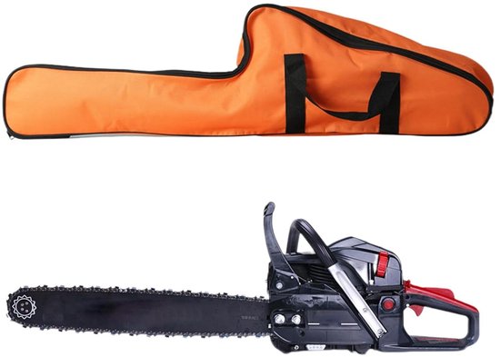 Kettingzaag Transporttas - Kettingzaaghoes Opbergtas - Gereedschap Beschermen - Waterdicht Oxford Materiaal - 90 cm - Grijs