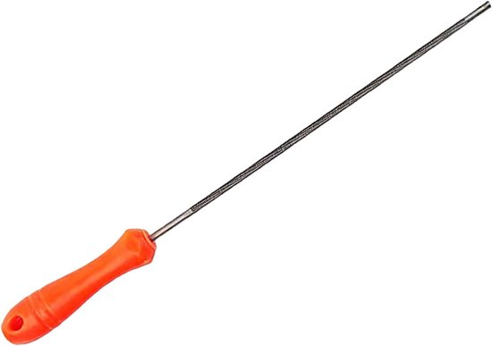 Kettingzaag Vijl - Slijpvijl Kettingzaag - Ketting Onderhouden - Antislip Handvat - 4.8mm - Grijs