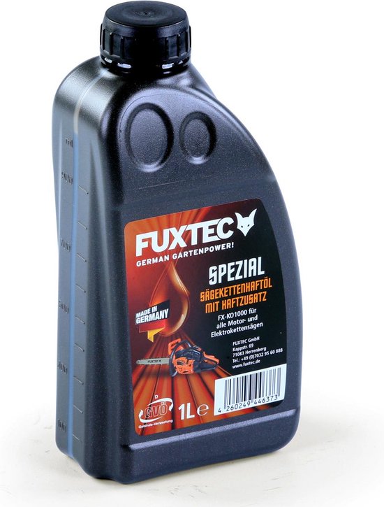 Kettingzaagkettingolie - 1 L - FUXTEC - met kleefstofadditief van Merkloos	