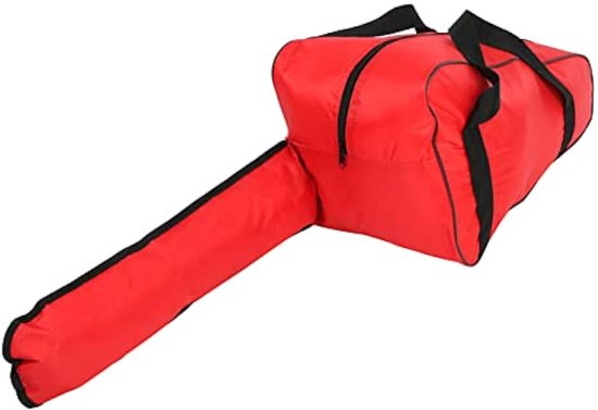 Kettingzaagtas, Oxford stoffen kettingzaag, draagtas voor kettingzaag, draagbare draagtas voor kettingzaag, universele kettingzaagtas, waterdichte draagtas voor kettingzaag met lange rits (20 inch, rood) van Oregon