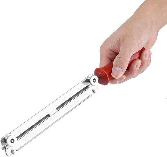 Kettingzaagvijlset - Slijp set - Kettingen slijpen - Met houten handvat - 4 4.8 5.5 mm van Merkloos	