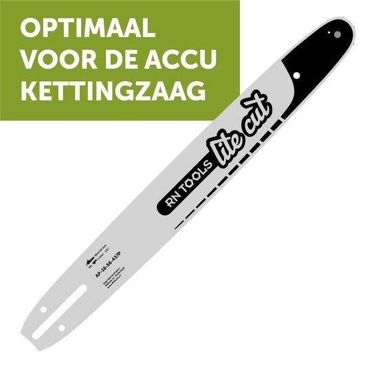 Kettingzaagzwaard - Zaagblad RNtools LiteCut lengte: 40cm speciaal voor o.a. DeWalt, Milwaukee, Makita, EGO van RNtools