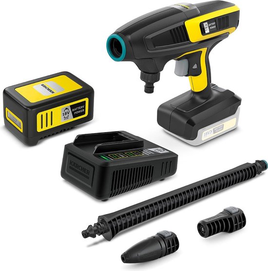 KHB 6 en starterpack oplader & Accu 18/50 van Kärcher