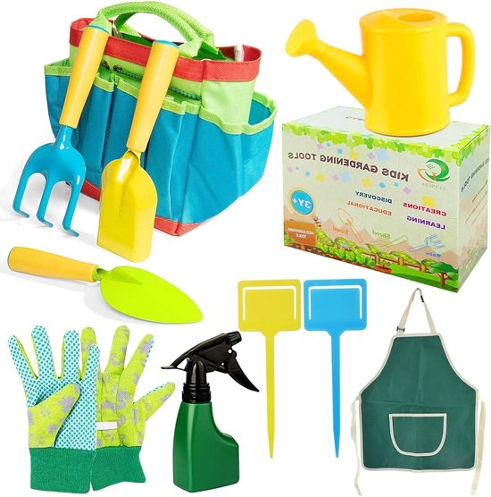 Kids Garden Tools Set - Beach Toys for Outdoors Nursery Watering Can van Toy Life
