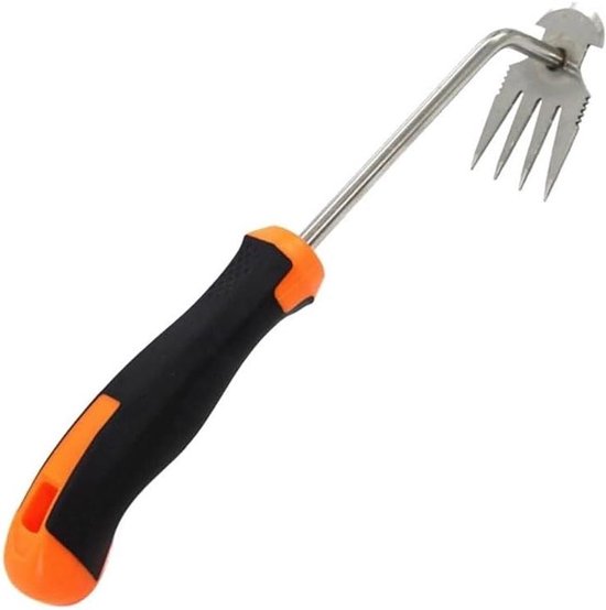Killogood Onkruidverwijderaar - Handwieder - Ergonomische Grip - 32 cm - Oranje/Zwart - Tuingereedschap