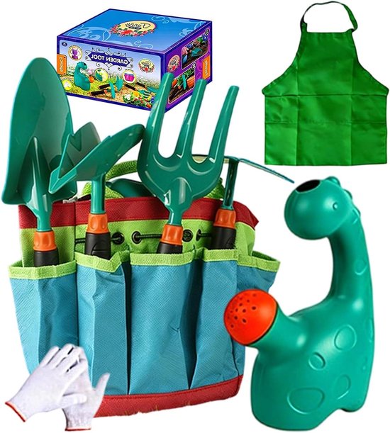 Kind Tuingereedschap Set - Kleine Schep Hark - Buiten Spelen - 9 Delige Set