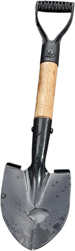 Kinder Schop - Kleine Schop Tuin - Buiten Spelen - D-Handvat - 14 Inch - Metaal