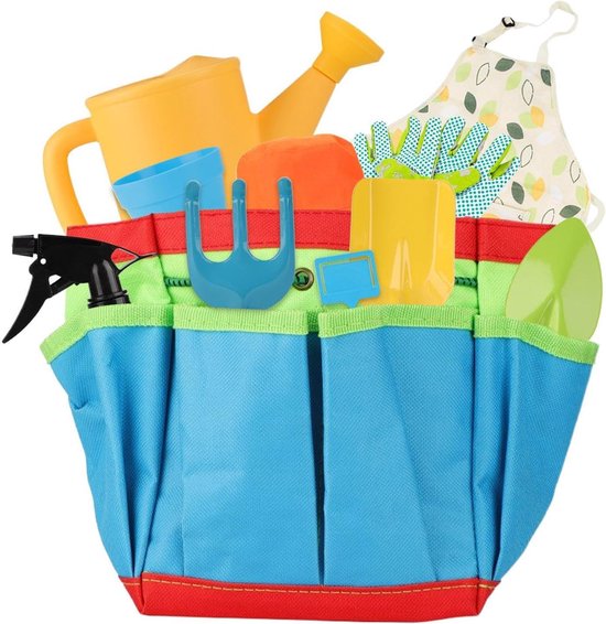 Kinder Tuin Set - Buitenspeelgoed Gieter Hark - Planten Water Geven - 11-Delige Set