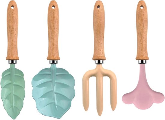 Kinder Tuingereedschap Set - Kinderset Schep Hark - Buiten Spelen - Duurzame Metaal Constructie - 4 delig - Niet gespecificeerd