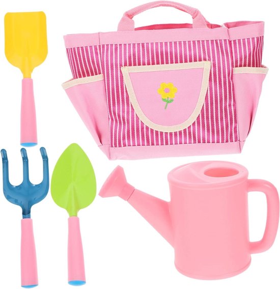 Kinder Tuingereedschap Set - Tuin speelgoed - Buiten spelen - Inclusief opbergtas - 31x17.5x12 cm - Multicolor