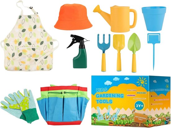 Kinder Tuingereedschap Set - Tuin Speelgoed Set - Buiten Spelen - 11 Delig Compleet