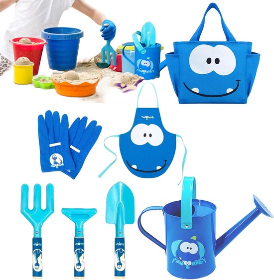 Kinder Tuingereedschap - Tuin Set - Buiten Spelen - Compleet Met Tas - 7 Delig - Multicolor