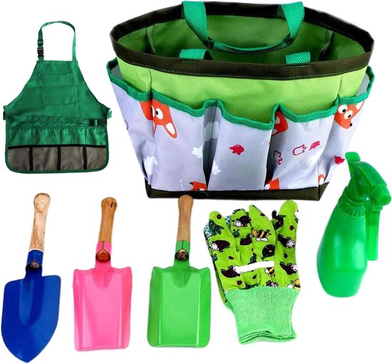 Kinder Tuinier Set - Peuter Gereedschap - Buiten Spelen - Compleet 7-delig - 10 x 10 x 10 cm - Multicolor van Kinder